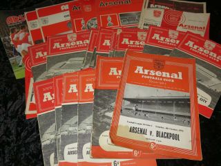 Vintage Football Programme Arsenal Homes 1950s 1960s 1970s Buy Individually