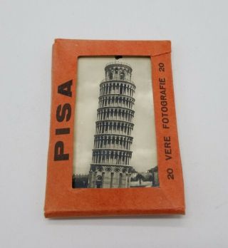 1946 Souvenir Of Italy " Pisa " 20 Vere Fotografie 20 B&w Photo Pack Uss Missouri
