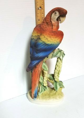 Lefton Macaw Kw1055a Vintage Hand Painted Japanese Porcelain Figurine