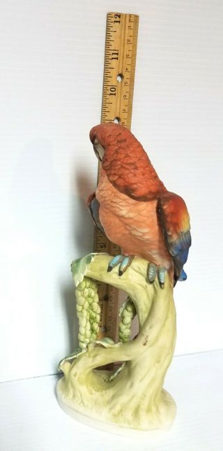 LEFTON MACAW KW1055A VINTAGE HAND PAINTED JAPANESE PORCELAIN FIGURINE 2