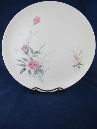 Golden Rose Fine China Of Japan Vintage Dinner Plate Pink Roses Gray Gold Trim