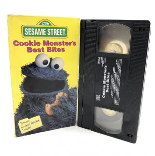 Sesame Street - Cookie Monsters Best Bites (vhs,  1995) Video Tape Vintage 1995