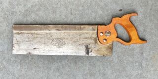 Vintage Henry Disston & Sons No.  4 14 " Back Saw