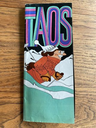 Vintage Taos Ski Valley Mexico Brochure Skiing