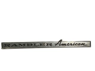 Vintage Amc Rambler American Emblem.  Great Shape.  60 