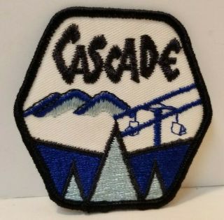 Vintage Cascade Mountain Skiing Sew On Patch - Portage,  Wi