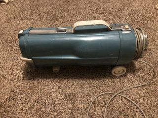 Vintage Turquoise Blue Electrolux Vacuum Cleaner Model L With Accessories
