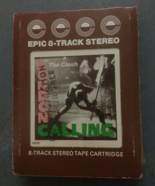 1979 Vintage The Clash London Calling Promo 8 Track Tape Cartridge Cbs Epic Punk