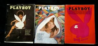 Vintage Playboy Magazines - 1971 Full Year All 12 Issues - Darine Stern - Vargas
