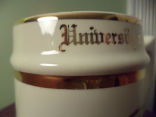 Vintage but University of Montana Beer Stein Mug Gold Lettering Stoneware 3