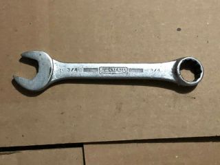 Vintage Williams Superrench S - 1166 3/4 " 12pt.  Stubby Combination Wrench Usa