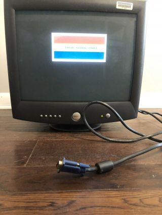 Vintage Retro Gaming Dell 19 " Crt Monitor M991 W/ Vga/power Cable