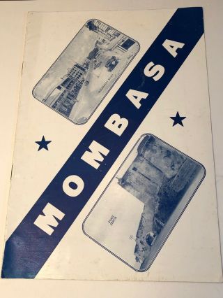 Kenya Colony Mombasa Travel Tourist Booklet 1939 World 