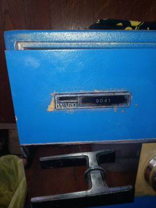 Vintage Montgomery Ward 9041 Series Combanation Safe Lock Box Fire Proof