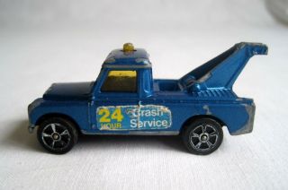 Vintage Corgi Juniors Land Rover Pickup Truck Crash Service 24 Hour Diecast Toy