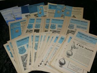 Vintage Football Programme Tottenham Spurs Homes 1960s/70s Buy Individually