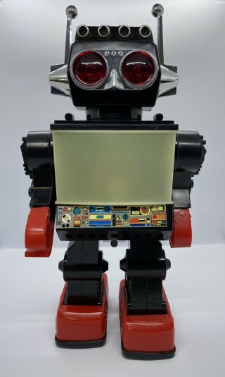 Vintage Saturn 13 " Giant Walking Robot 1981 W/box,  And