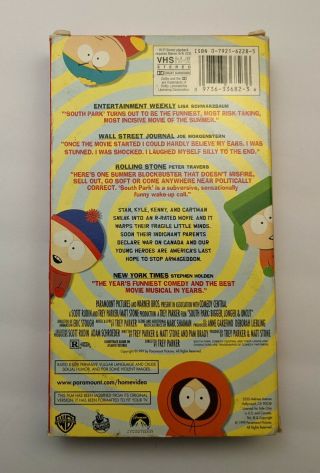 South Park - Bigger Longer And Uncut Vintage VHS 1999 Trey Parker Matt Stone 3