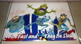 Ghostbusters We Be Fast.  Vintage 1989 Movie Poster - Last One