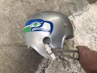 Vintage Rawlings Seattle Seahawks Nfl Football Helmet Largent Style