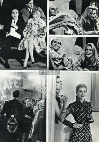 CATHERINE DENEUVE 1968 Vintage Japan Picture Clippings 2 - SHEETS (3pgs) li/n 3