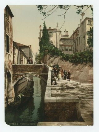 Vintage 8 X 6 Photo Canal San Cristoforo Venice Italy
