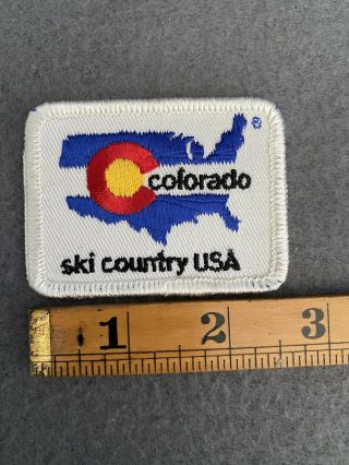 Vintage Ski Patch Ski Country Usa Colorado B4