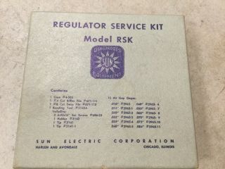 Vintage Sun Electric Corporation Regulator Service Kit Looks Nos????