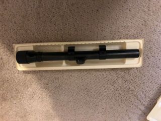 Vintage Weaver D4 Scope With Rings