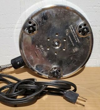 Vintage WEST BEND Heat Rite electric Hot Plate Base 3294E Great 95 Watts 2