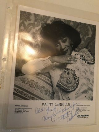 Patti Labelle - Vintage Signed 8 X 10 Photo Autograph W/ Godmother Of Soul