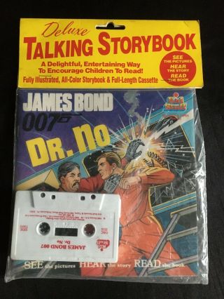Vintage Deluxe Talking Storybook James Bond 007 Dr No (1of3)