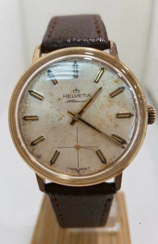 Helvetia Allround Cal.  Ut6325 Vintage Swiss Watch