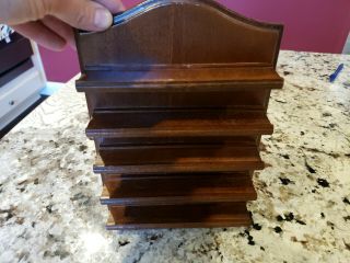 Vintage Wooden Thimble Display Holder In Length 10 " Width 7 "