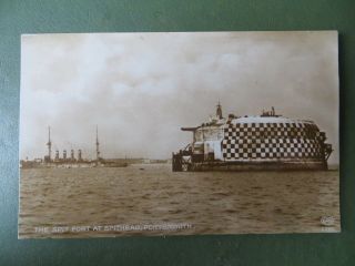 Vintage Postcard Ppc,  Spit Fort,  Spithead,  Isle Of Wight,  Real Photo