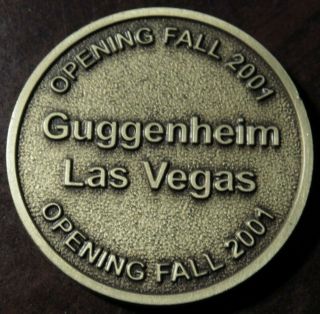 2001 Guggenheim Museum Grand Opening The Venetian Las Vegas,  Nv Token - Nevada