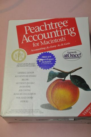 Vintage Peachtree Accounting For Macintosh - Open Box