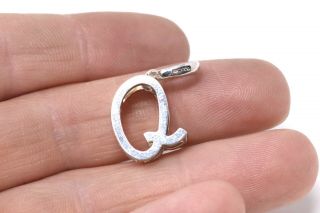 A Lovely Vintage 925 Sterling Silver Plain Links Of London Initial Q 27620