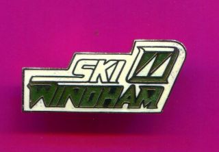 Ski Windham Vintage Skiing Pin Badge York Ski Resort Pin