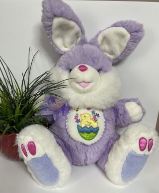 Tb Trading Bunny Rabbit Plush Hoppy Hopster Easter Pastel Rainbow Vintage