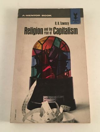 Religion And The Rise Of Capitalism By R.  H.  Tawney Vintage 1954 Paperback Mentor