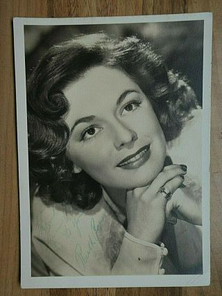 Vintage Signed Photo Of Ruth Roman 1922 - 1999 Hollywood Actor/actress
