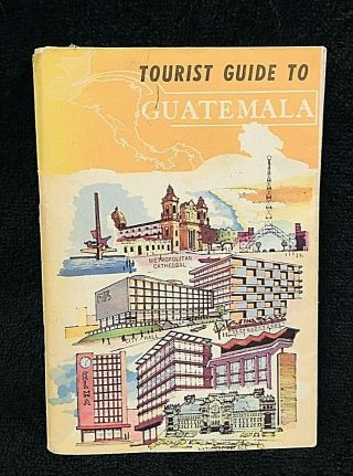 1960s Tourist Guide To Guatemala Pan Am Airlines Maps Tour Book Pocket Size Pb