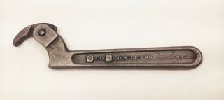 Vtg J.  H.  Williams No.  471 Adjustable Spanner Hook Wrench Collet Chuck Tool Usa
