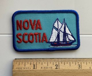 Nova Scotia Canada Canadian Atlantic Province Souvenir Embroidered Patch Badge