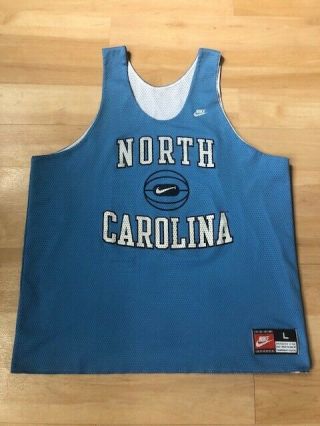 Vintage Nike North Carolina Tar Heels Basketball Reversible Jersey Large