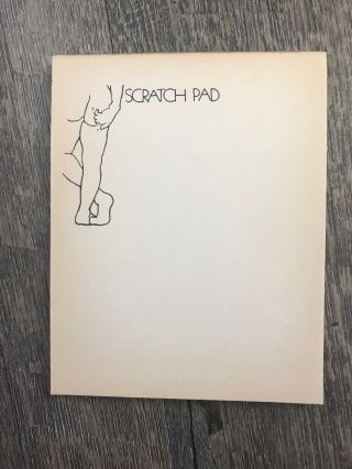 Vintage Funny Joke “scratch Pad” 1970’s Retro Note Pad Writing Paper Gag Gift