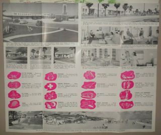 late 1940s Ellinor Village Daytona Beach brochure,  rate sheet,  letter 2