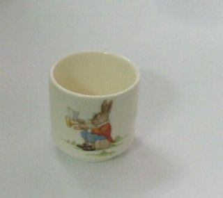 Vintage Royal Doulton Bunnykins Ceramic Egg Cup - Rabbit With Trombone