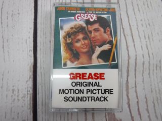 Vintage Cassette Tape Grease Movie Soundtrack 1978 Travolta Oliva Newton - John